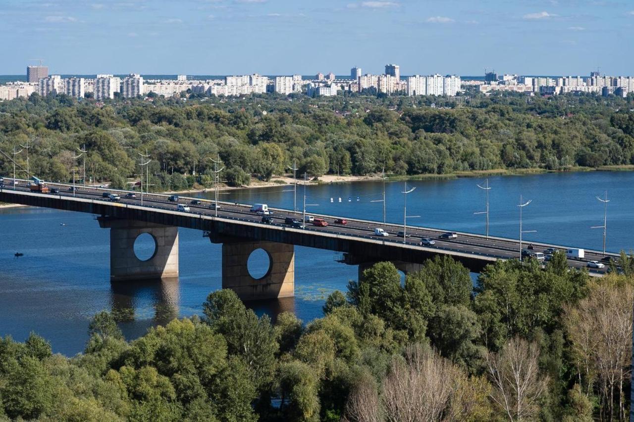 Exquisite Panoramic Views Apartment Dnipro Embankment كييف المظهر الخارجي الصورة